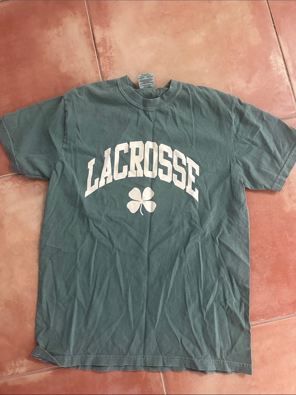 Green Lacrosse Graphic Short-Sleeve Tee